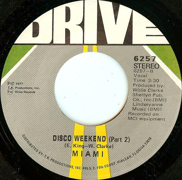 Miami : Disco Weekend (7", Single)