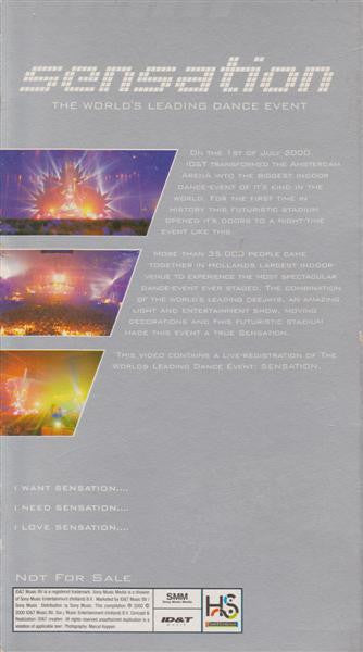 Various : Sensation (VHS, PAL)