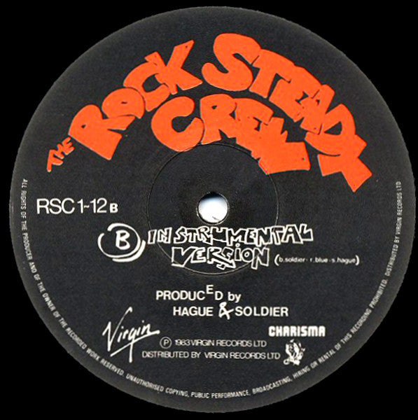 The Rock Steady Crew : (Hey You) The Rock Steady Crew (12", Single)
