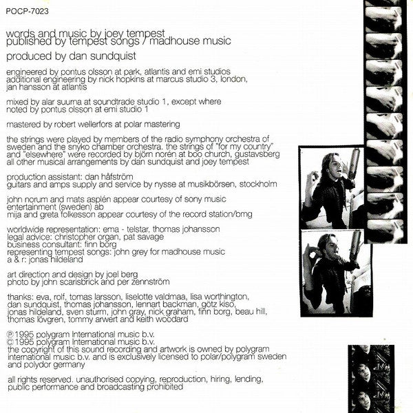 Joey Tempest : A Place To Call Home (CD, Album)