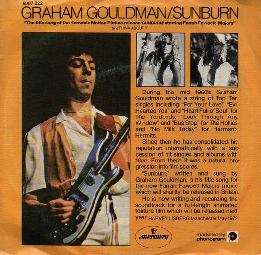 Graham Gouldman : Sunburn (7", Single)