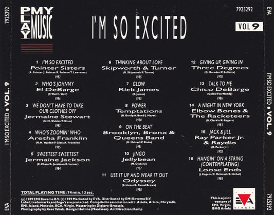 Various : Play My Music Vol 9 - I'm So Excited (CD, Comp)