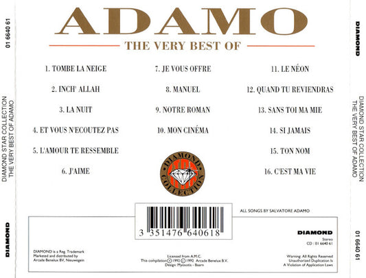 Adamo : The Very Best Of (CD, Comp)