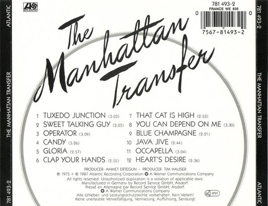 The Manhattan Transfer : The Manhattan Transfer (CD, Album, RE)