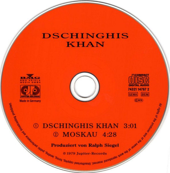 Dschinghis Khan : Die Originale (CD, Single)