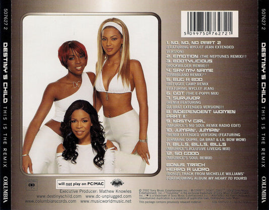 Destiny's Child : This Is The Remix (CD, Comp, Copy Prot.)