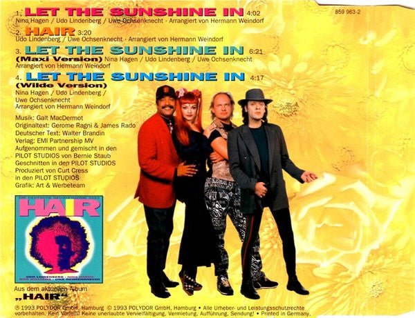 Udo Lindenberg - Nina Hagen - Ron Williams (7) - Uwe Ochsenknecht : Let The Sunshine In (CD, Maxi)