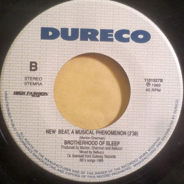 The Brotherhood Of Sleep : New Beat, A Musical Phenomenon (7", Single)