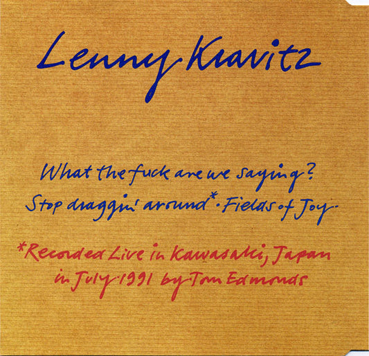 Lenny Kravitz : What The Fuck Are We Saying? (CD, Single)