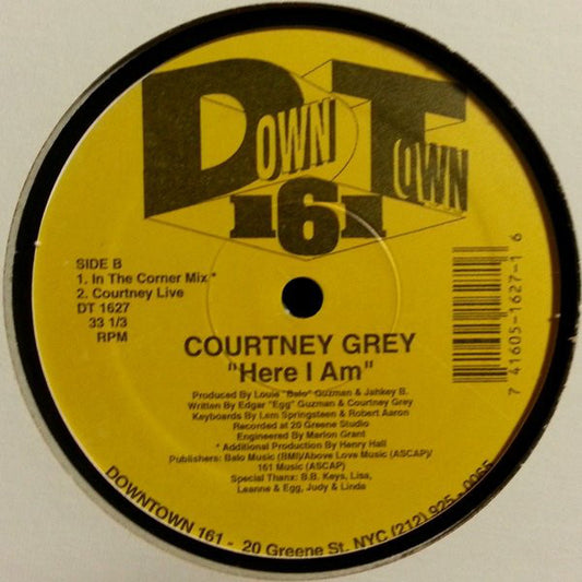 Courtney Grey : Here I Am (12")