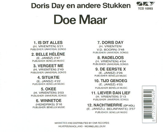 Doe Maar : Doris Day En Andere Stukken (CD, Album, RE)
