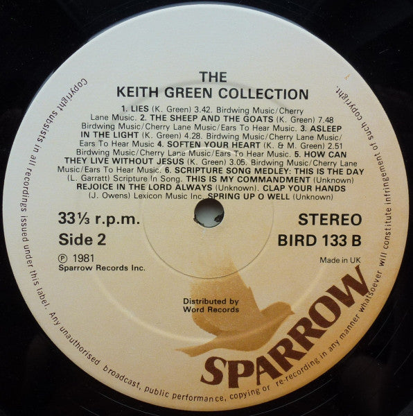 Keith Green (2) : The Keith Green Collection (LP, Comp)