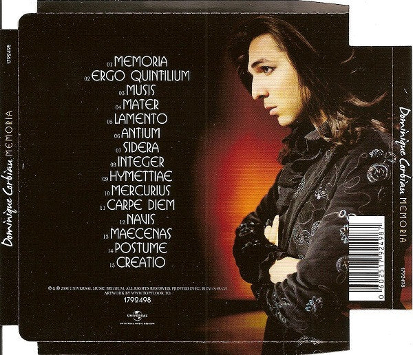 Dominique Corbiau : Memoria (CD, Album)