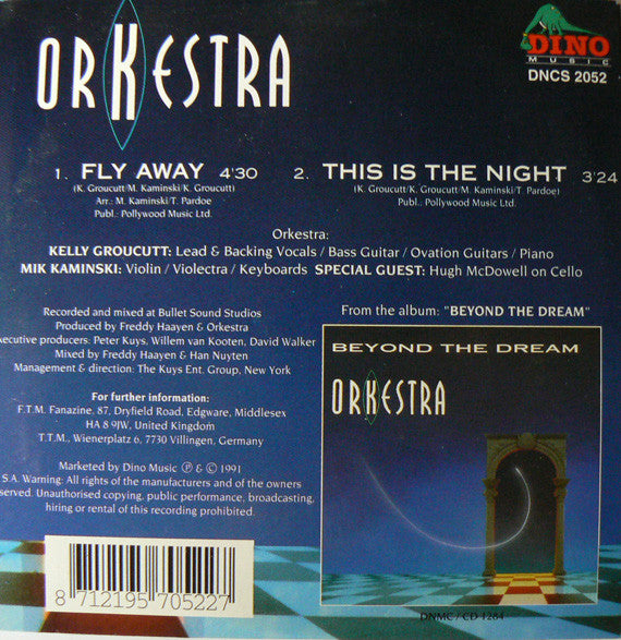 Orkestra (2) : Fly Away (CD, Maxi, Car)
