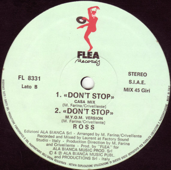Ross : Don't Stop (12")