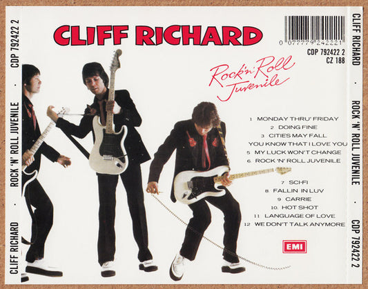 Cliff Richard : Rock 'N' Roll Juvenile (CD, Album, RE)
