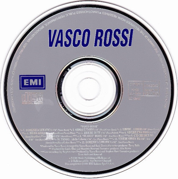 Vasco Rossi : Vasco Rossi (CD, Album, Comp)