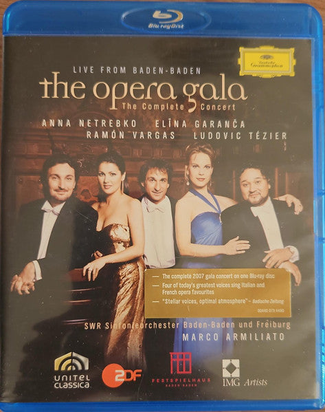 Anna Netrebko, Elīna Garanča, Ramón Vargas, Ludovic Tézier, SWR Sinfonieorchester Baden-Baden Und Freiburg, Marco Armiliato : The Opera Gala (Blu-ray, Multichannel)
