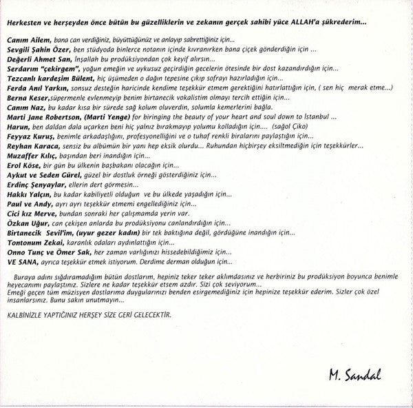 Mustafa Sandal : Gölgede Aynı +-×÷ (CD, Album)