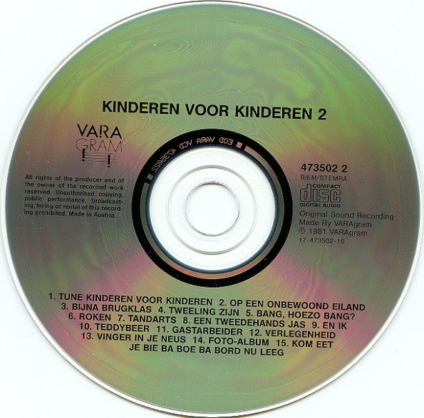 Kinderen voor Kinderen : Kinderen Voor Kinderen 2 (CD, Album, RE)