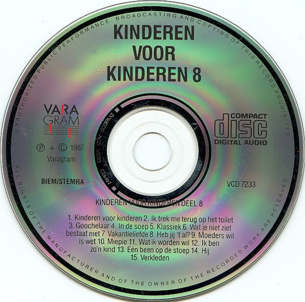 Kinderen voor Kinderen : Kinderen Voor Kinderen 8 (CD, Album)