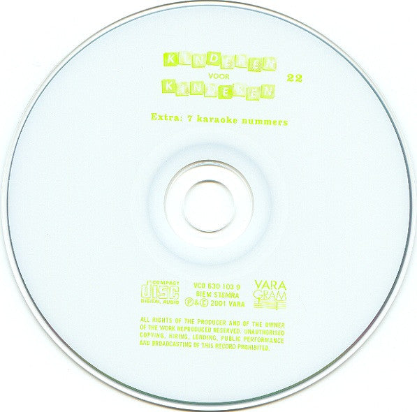 Kinderen voor Kinderen : Kinderen Voor Kinderen 22 (CD, Album)