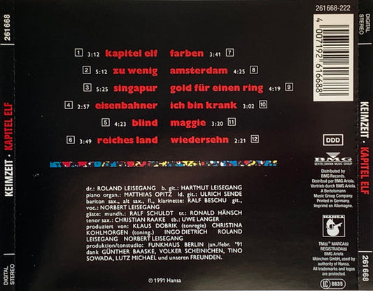 Keimzeit : Kapitel Elf (CD, Album)