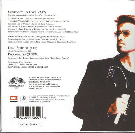 George Michael And Queen : Somebody To Love (CD, Single, Car)