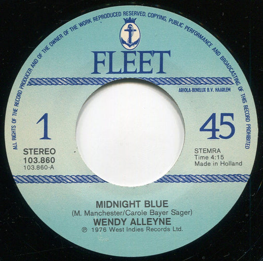 Wendy Alleyne : Midnight Blue (7")