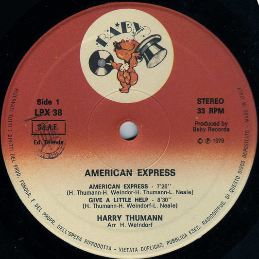 Harry Thumann : American Express (LP, Album)