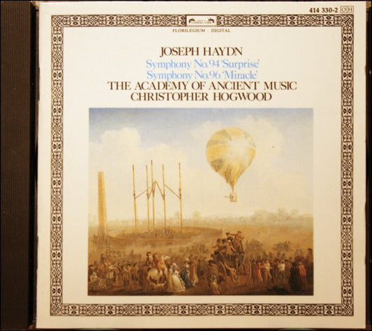 Joseph Haydn - The Academy Of Ancient Music, Christopher Hogwood : Symphony No. 94 'Surprise' / Symphony No. 96 'Miracle' (CD, Album)