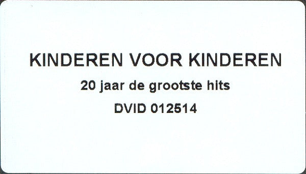 Kinderen Voor Kinderen : 20 Jaar De Grootste Hits (VHS, Comp, PAL)