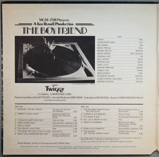 Peter Maxwell Davies And The Boy Friend Band Starring Twiggy (2) : The Boyfriend (Original Soundtrack) (LP, Album, Gat)