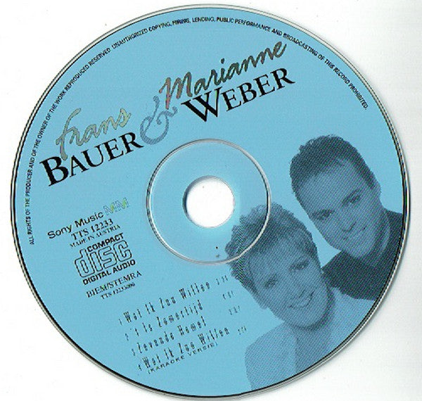 Frans Bauer & Marianne Weber : Wat Ik Zou Willen (CD, Maxi)
