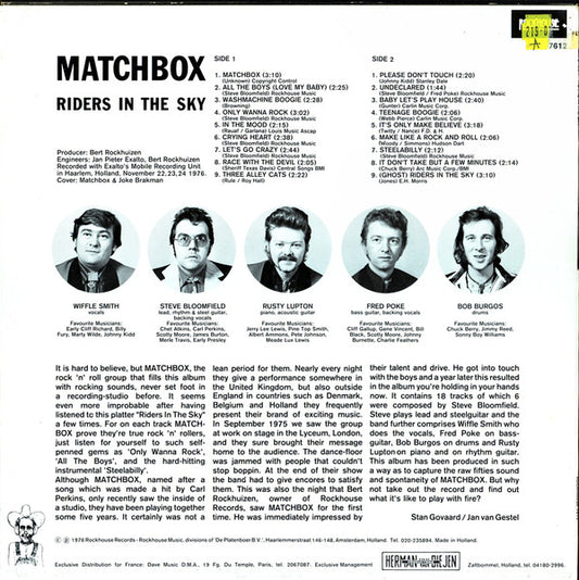 Matchbox (3) : Riders In The Sky (LP, Album)