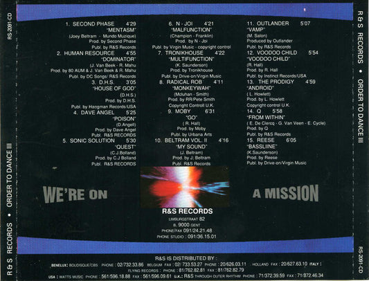 Various : Order To Dance III (CD, Comp)