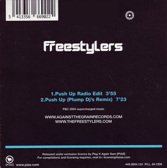 Freestylers : Push Up (CD, Single, Car)