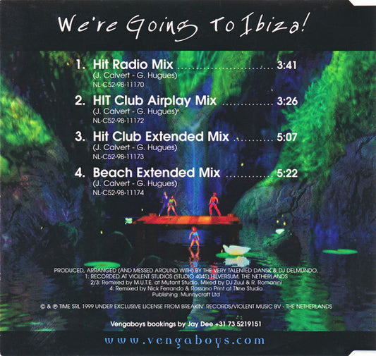 Vengaboys : We're Going To Ibiza! (CD, Maxi)