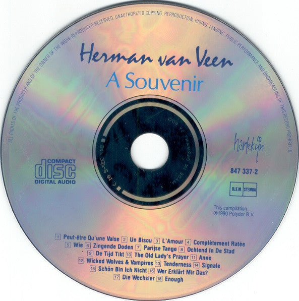 Herman van Veen : A Souvenir (CD, Comp)
