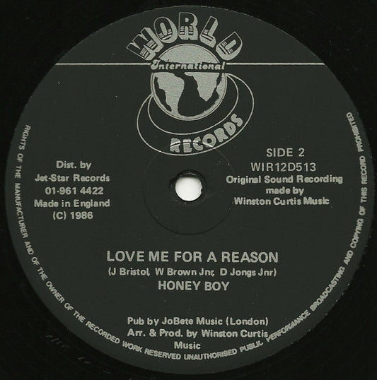 Honey Boy : The Tracks Of My Tears (12", Single)