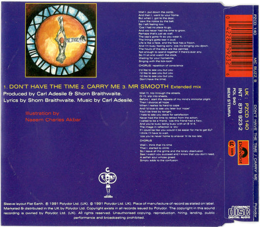 MC Buzz B : Don't Have The Time (CD, Single)