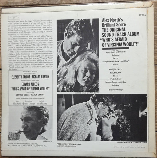 Alex North : Who's Afraid Of Virginia Woolf? (Original Music From The Motion Picture) (LP, Mono)