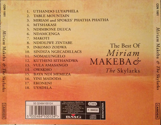 Miriam Makeba & The Skylarks (3) : The Best Of Miriam Makeba & The Skylarks (CD, Comp)