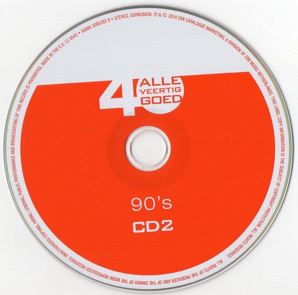 Various : Alle 40 Goed - 90's (2xCD, Comp)