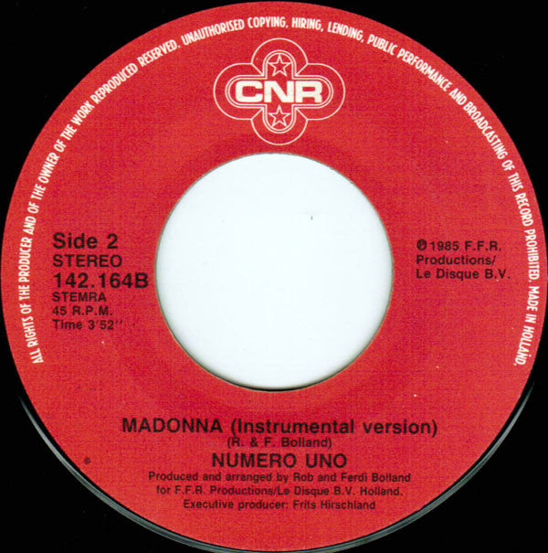 Numero Uno : Madonna (7", Single)