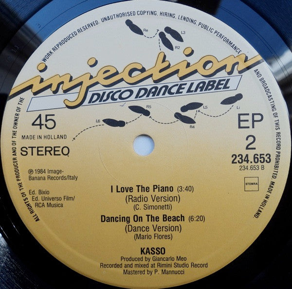 Kasso : I Love The Piano (12")