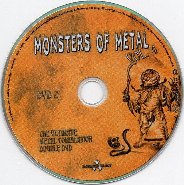 Various : Monsters Of Metal (The Ultimate Metal Compilation Vol. 4) (2xDVD-V, Comp, PAL)