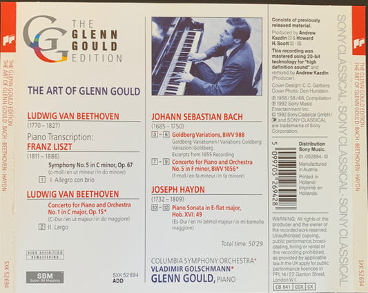 Glenn Gould, Johann Sebastian Bach, Ludwig van Beethoven, Joseph Haydn : The Art Of Glenn Gould (CD, Comp, RM)