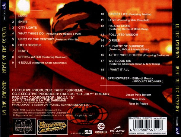La The Darkman : Heist Of The Century (CD, Album)
