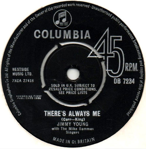 Jimmy Young (5) With Mike Sammes Singers : Unchained Melody (7")